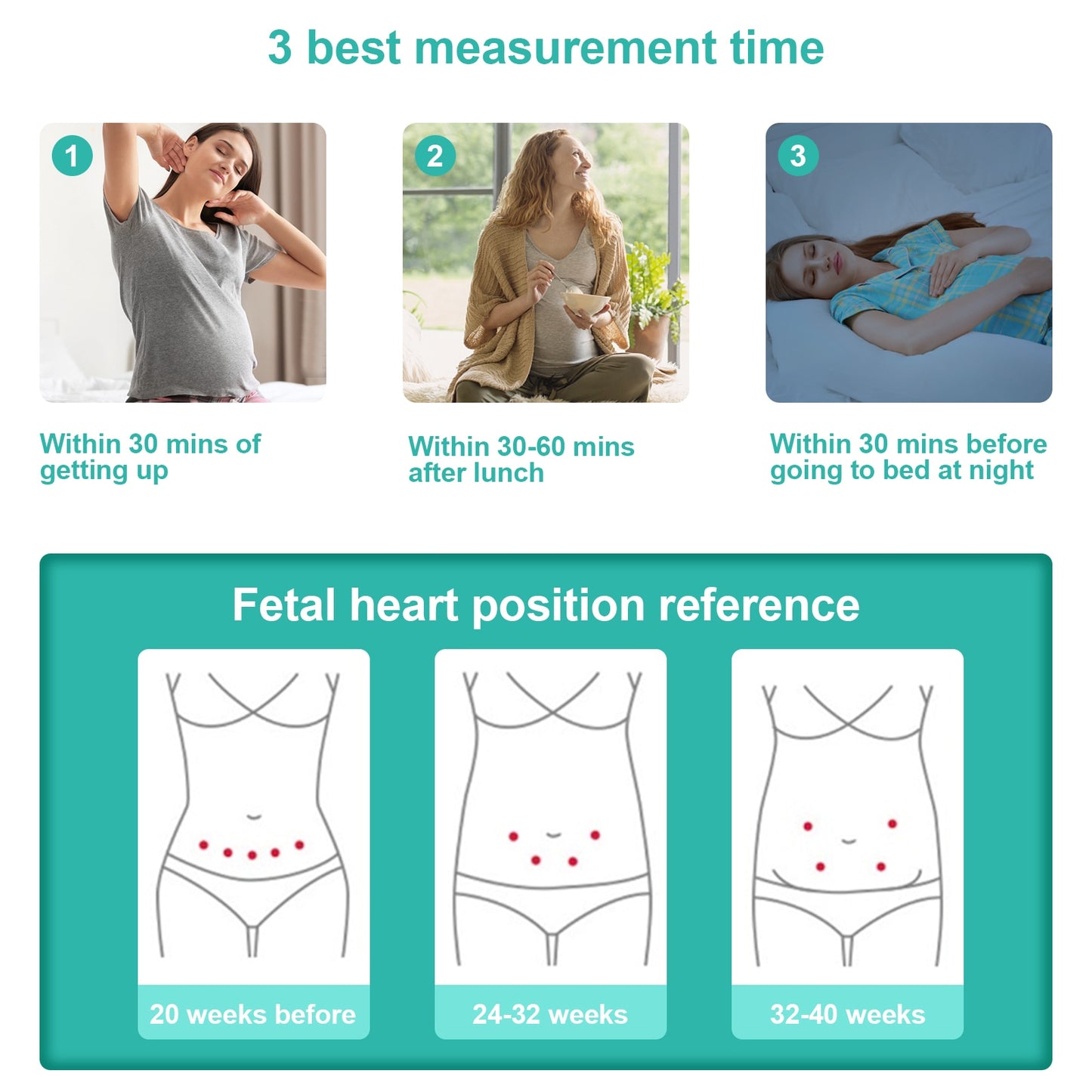Detector de sonido de maternidad para el hogar y el embarazo